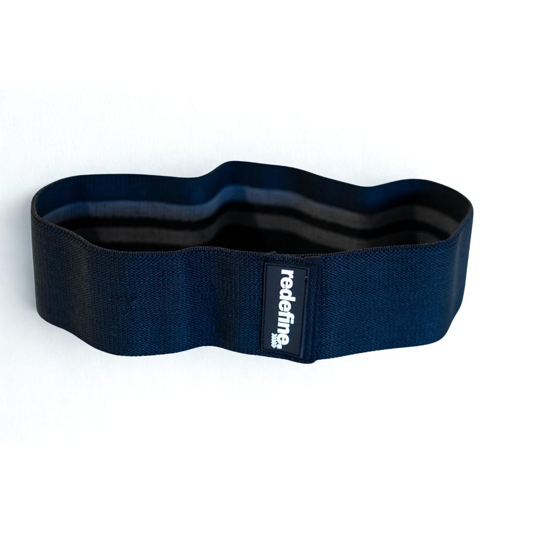 Hip Fabric Resistance Band 3 Pack - Black/Charcoal/Grey