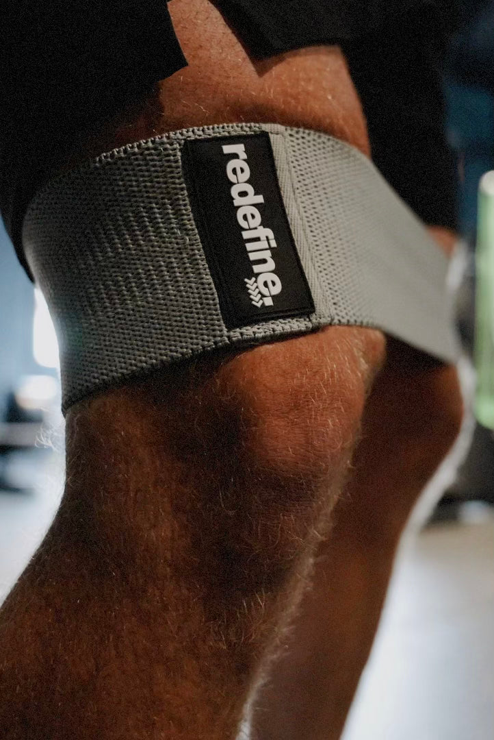 Hip Fabric Resistance Band 3 Pack - Black/Charcoal/Grey