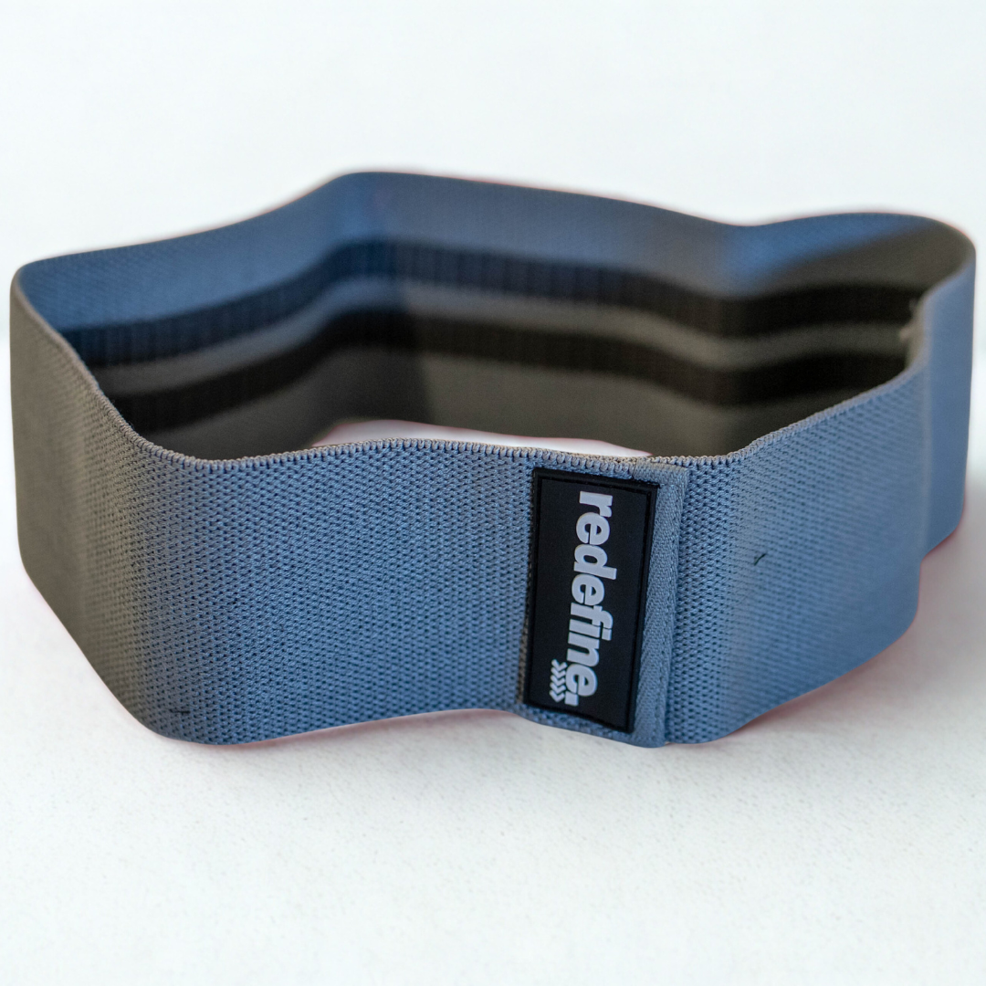 Hip Fabric Resistance Band 3 Pack - Black/Charcoal/Grey