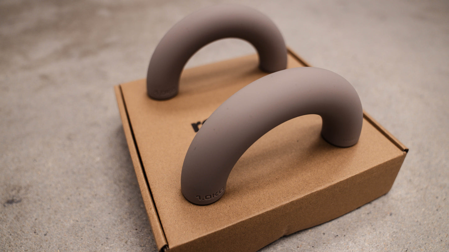 Curved Weight Bars 1kg - Stone