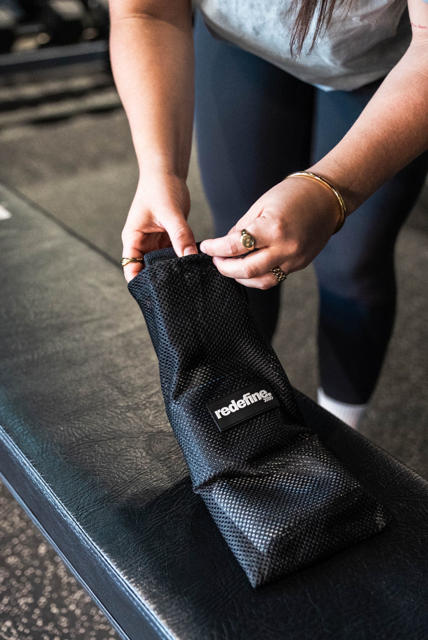 Hip Fabric Resistance Band 3 Pack - Black/Charcoal/Grey